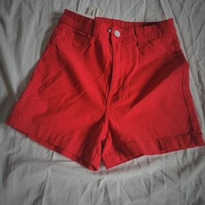 Red Women's Shorts
